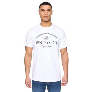 Henleys Mens Henclose Cotton T-Shirt / White